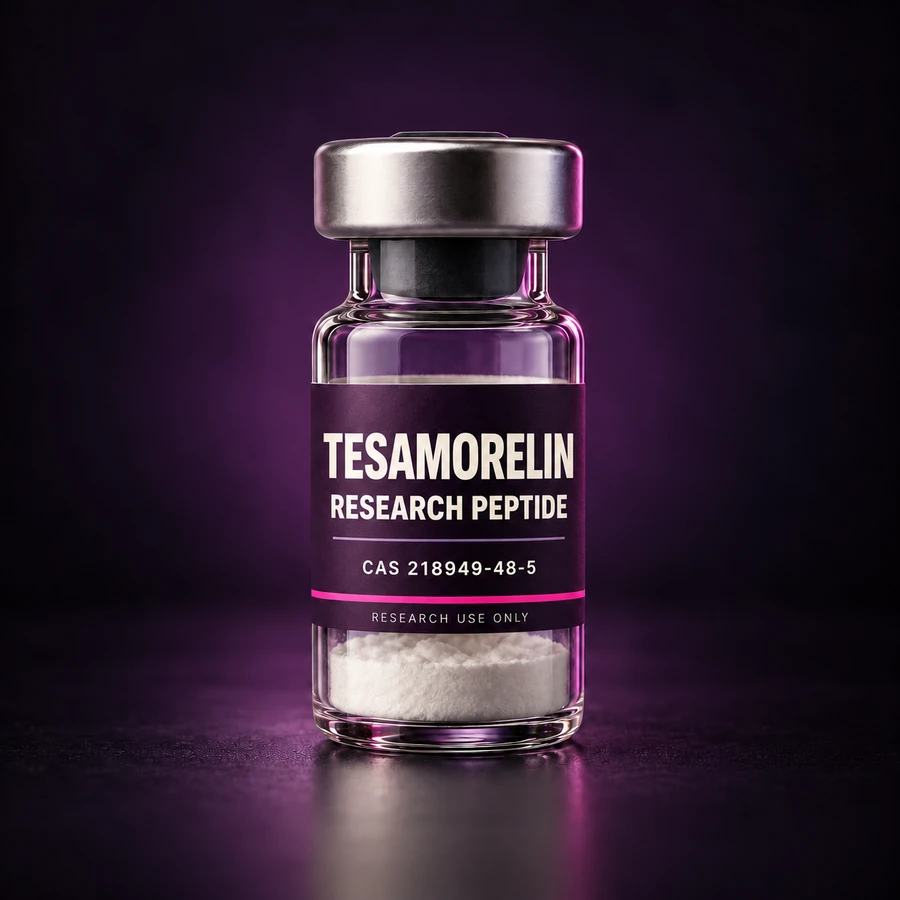 Tesamorelin — illustrative research vial